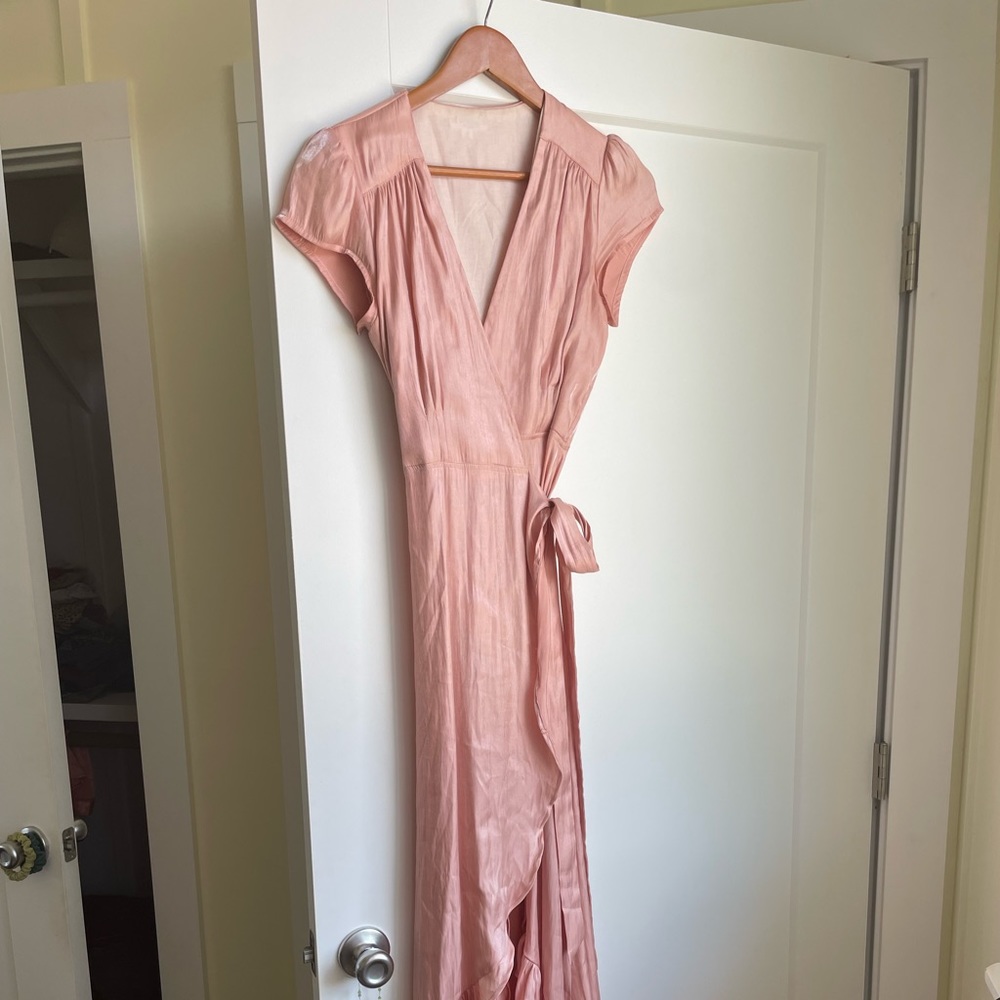 XIX Palms Sun Valley Wrap Dress in Pink size 2